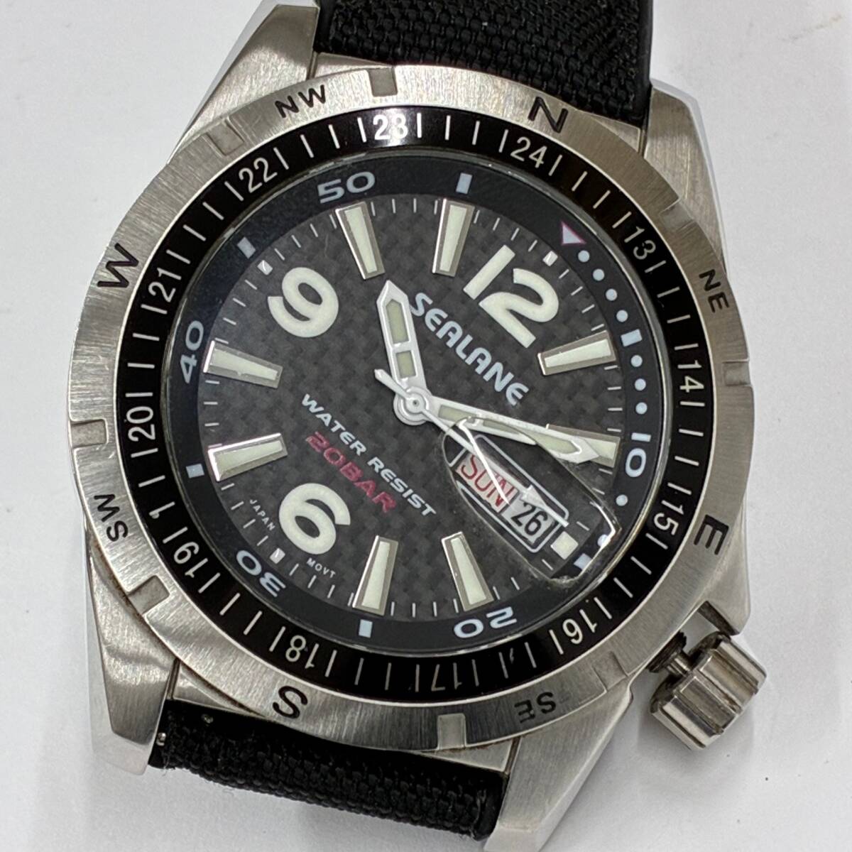 SEALANE シーレーン 8205 SE30 腕時計 オートマ時計 ベルト社外 不動品 ジャンク #23395⑩