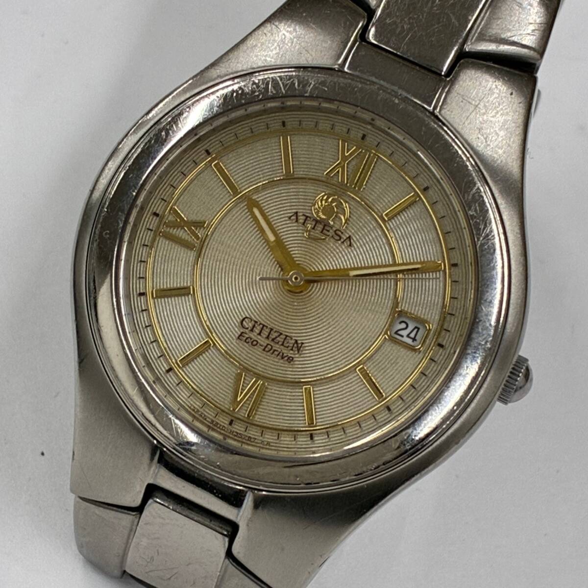 シチズン CITIZEN ATTESA Eco-drive B810-H20789 TA 腕時計 ファッション アテッサ 不動品 ジャンク #17189⑩