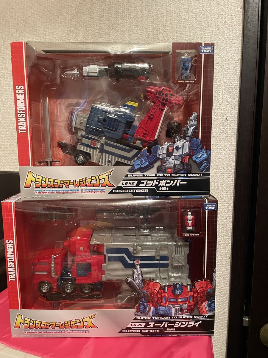 未開封　トランスフォーマー レジェンズ　スーパージンライ　ゴッドボンバー　ゴッドジンライ　箱ダメージ トランスフォーマーレジェンズ
