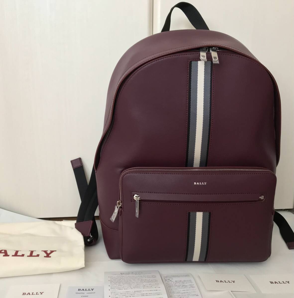 新品正規173,800円★BALLY バリー ジャパン★リュックサック 男性★最高級 牛革レザー★美しい本革★バックパック HARYS.O★ビジネスバッグ