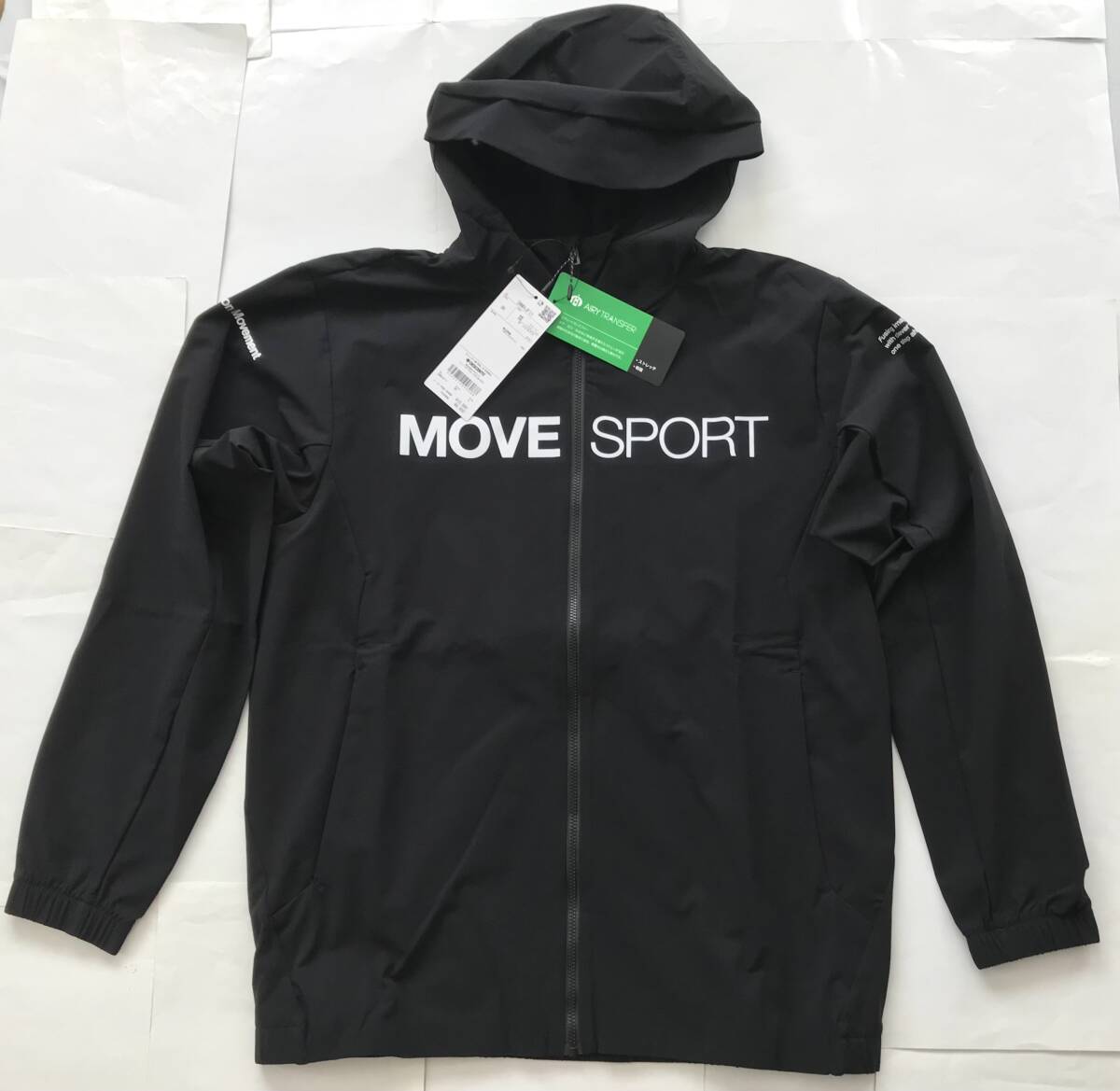 新品10,890円★デサント DESCENTE★AIRY TRANSFER ライトリップ★フルジップフーディー ★MOVESPORT★撥水 4wayストレッチ★sizeS パーカー
