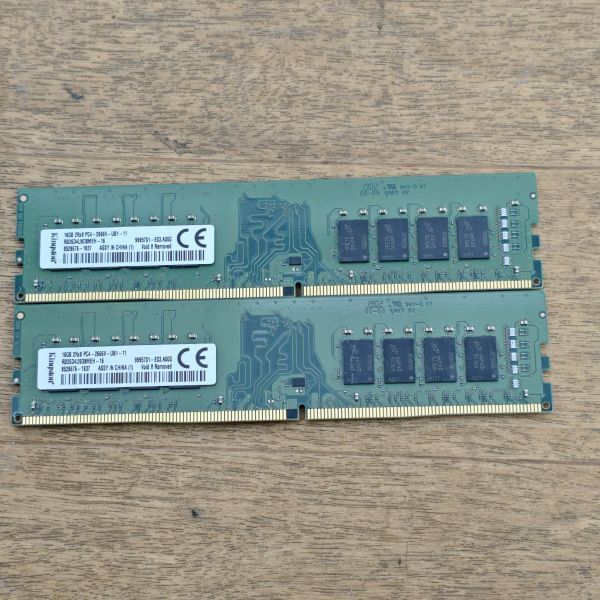 パソコンメモリ PC4-2666V 16GB x 2 合計32GB 8.