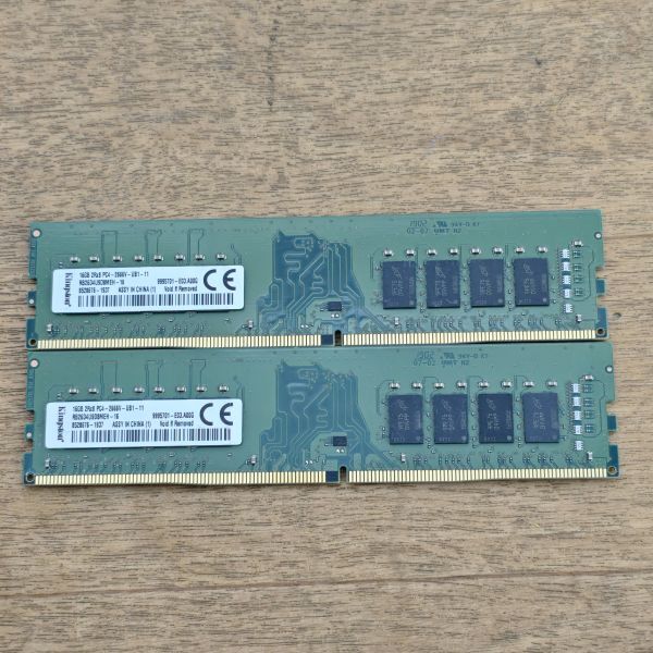 パソコンメモリ PC4-2666V 16GB x 2 合計32GB　5.