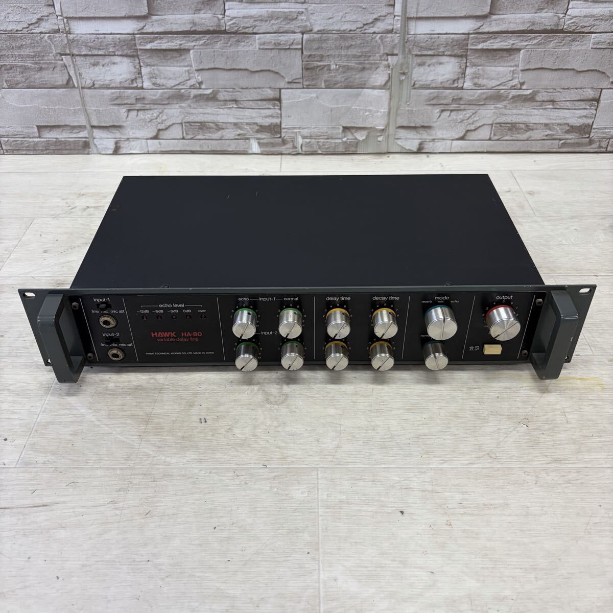 ☆1円〜☆ HAWK ホーク技研 HA-80 Variable delay line バリアブルディレイ エフェクター アナログディレイ