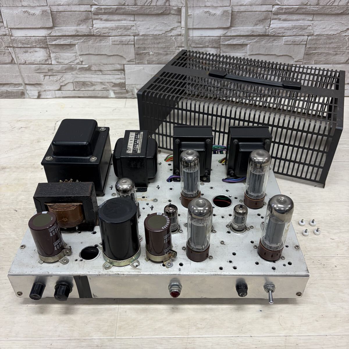 ☆1円〜☆ 詳細不明 自作真空管アンプ TANGO タンゴ Choke Coil トランス 自作 真空管アンプ 本体 ④