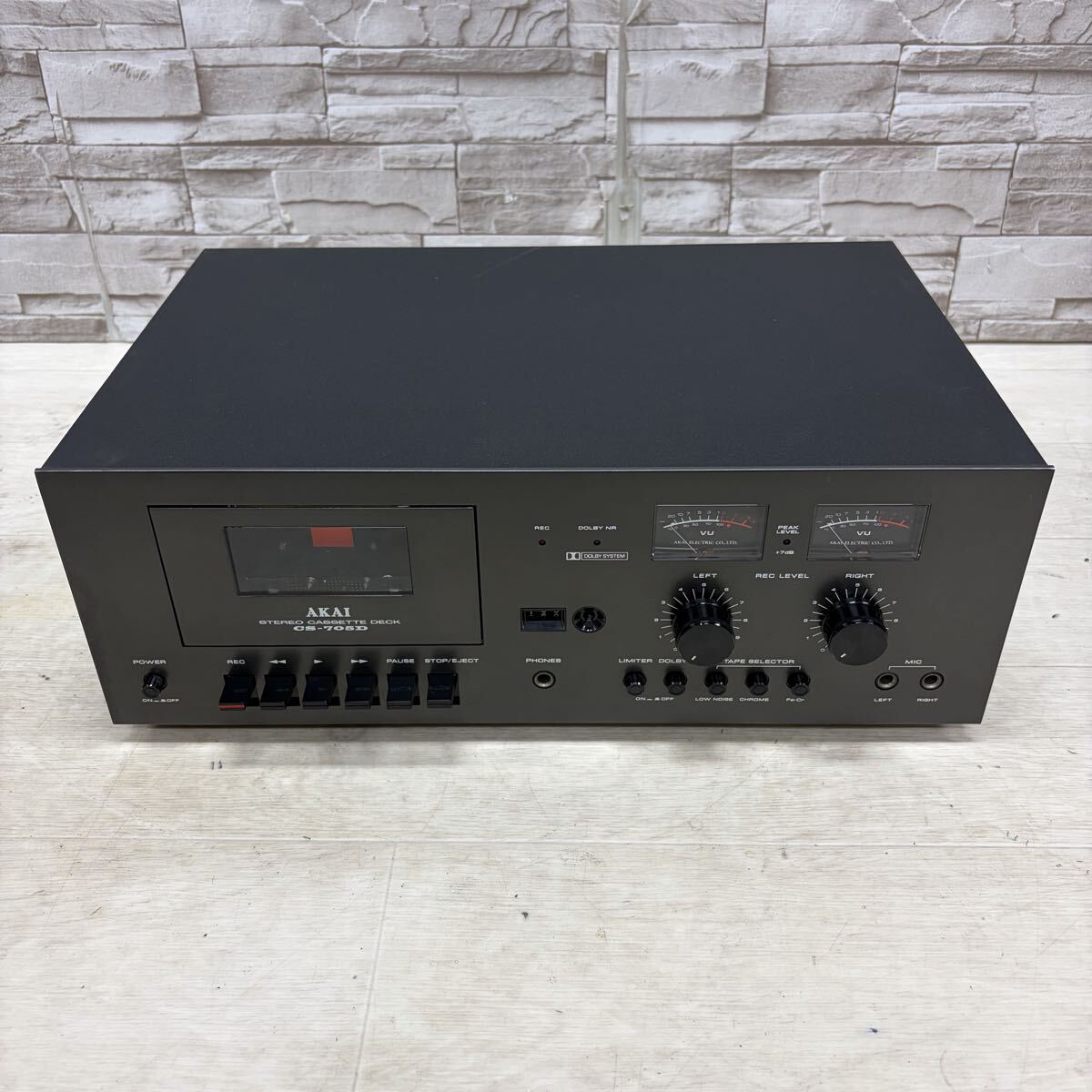 ☆1円〜☆ AKAI アカイ ステレオカセットデッキ CS-705D STEREO CASSETE DECK カセットデッキ