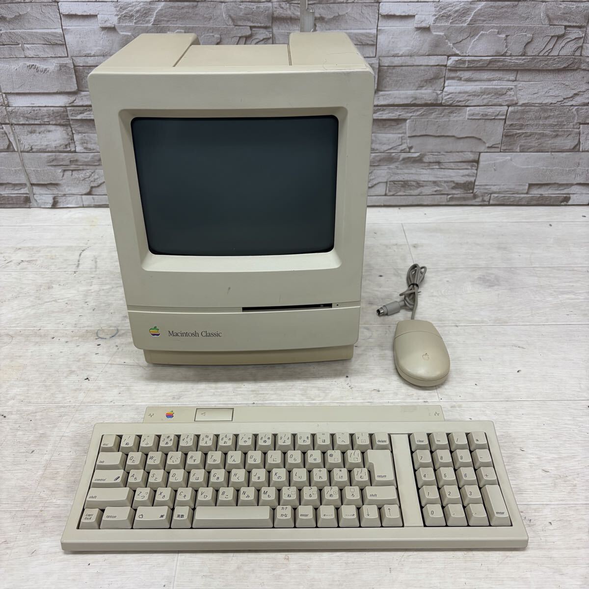 ☆1円〜☆ Apple Computer アップル Macintosh Classic M0420 デスクトップパソコン キーボード マウス 付属 マッキントッシュクラシック