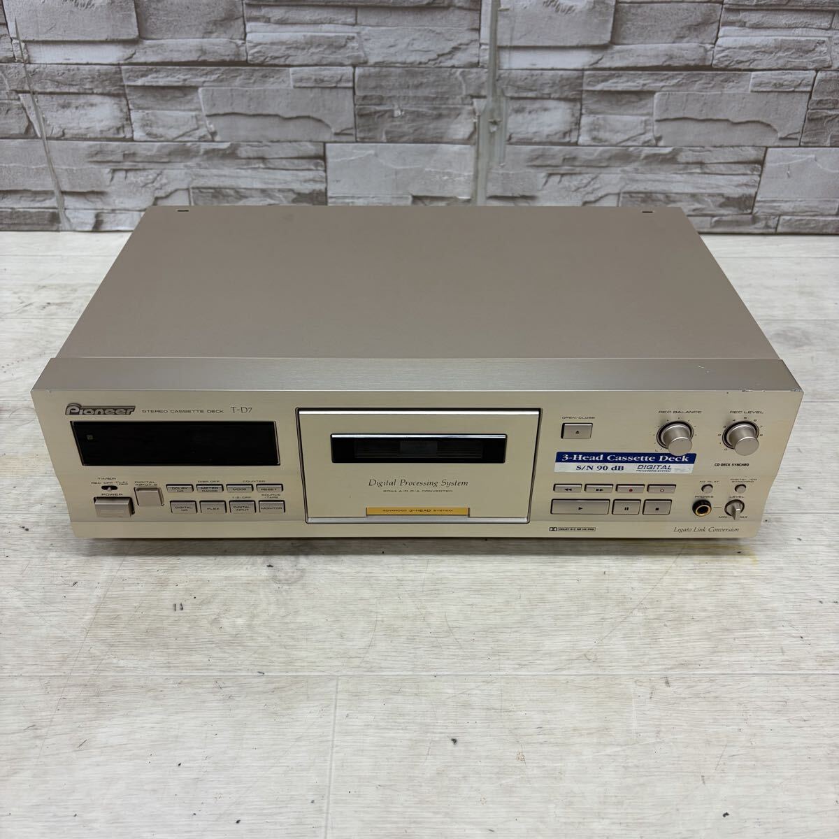 ☆1円〜☆ PIONEER パイオニア 3ヘッド ステレオカセットデッキ T-D7 カセットデッキ STEREO CASSETE DECK