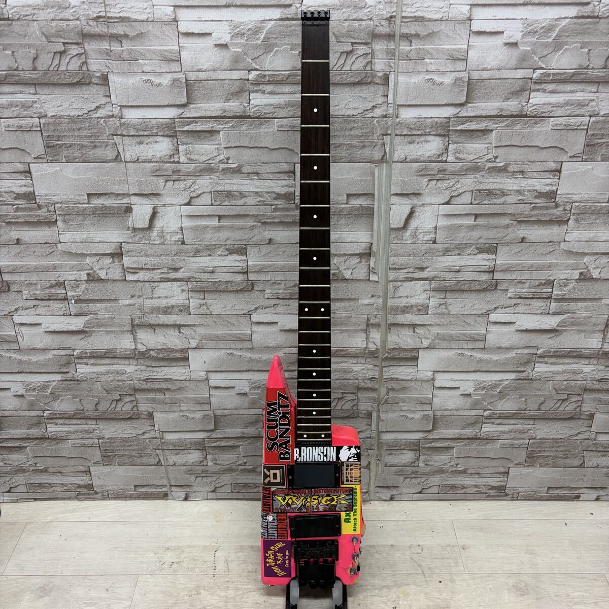 ☆1円〜☆ メーカー不明 フレットレスベース 詳細不明 エレキベース ジャンク