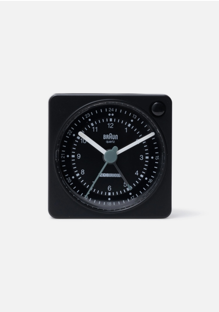 ネイバーフッド×BRAUN. BC02X ブラウン neighborhood 置き時計 srl 目覚まし時計 アラームクロック