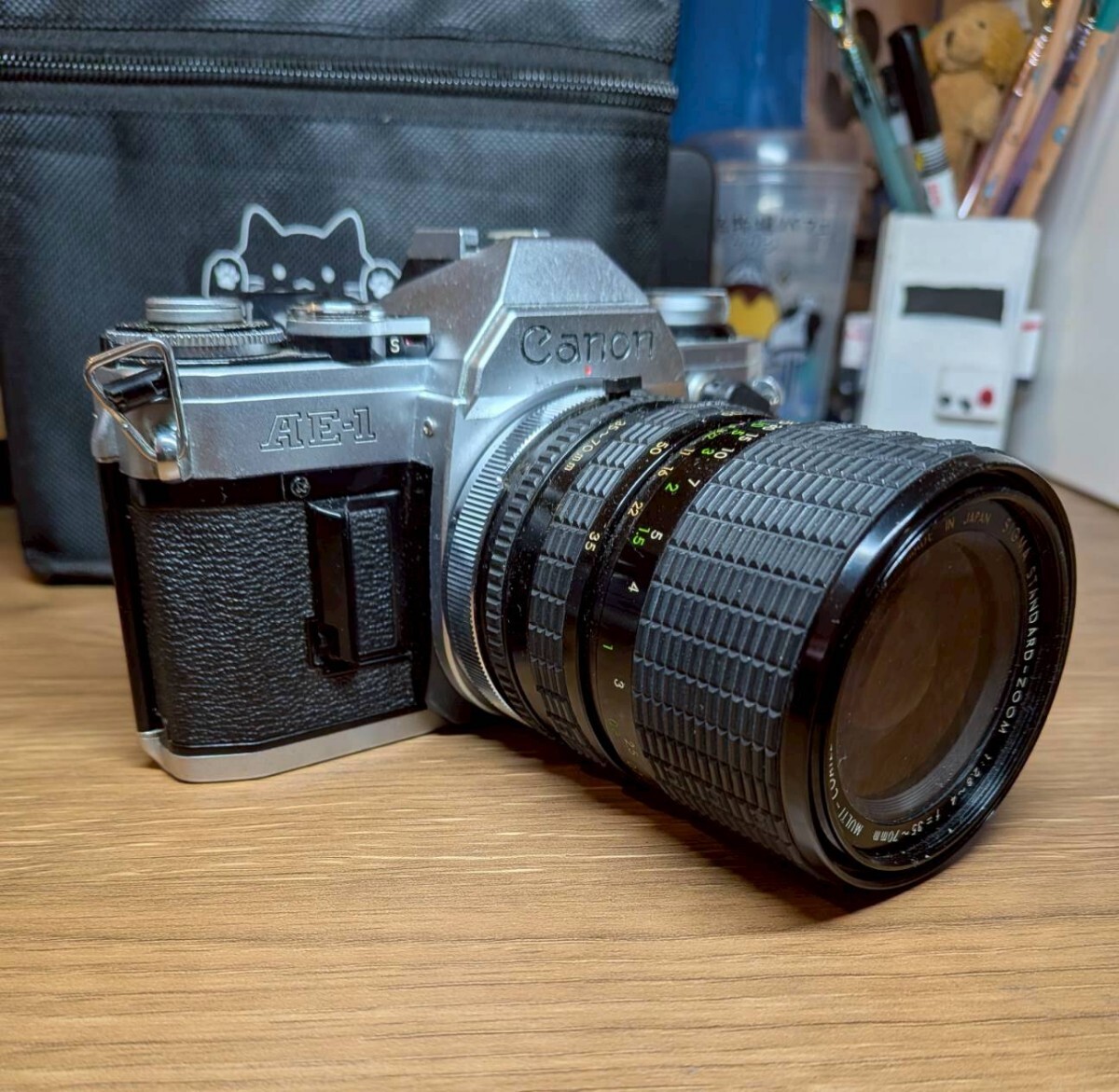 Canon AE-1 SIGMA STANDARD-ZOOM1:2.8〜4 f=35〜70mm MULTI-COATEDキャノン シグマ Σ