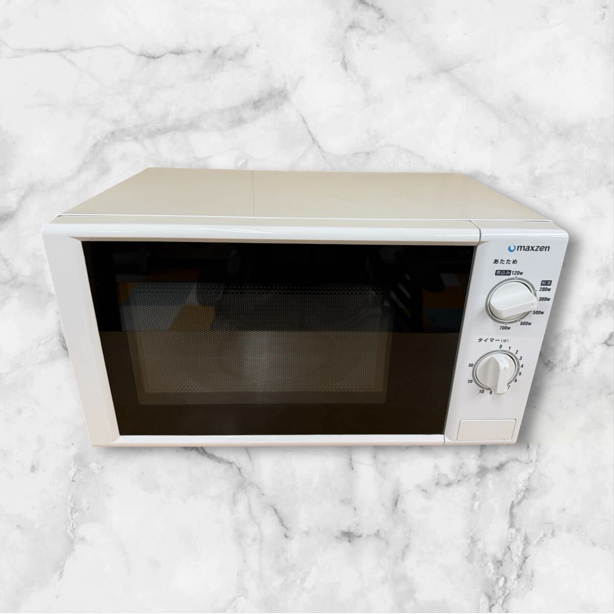 △SA 動作確認済 maxzen マクスゼン 電子レンジ 家庭用 2020年製 JM17BGZ01 60HZ専用 ホワイト