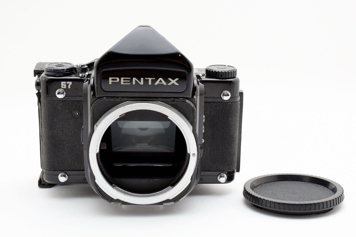 【完動品】PENTAX 67 後期 ペンタックス NCP PROBACK II ポラロイド プロバック 中判 フィルムカメラ ボディ【ポロライドバック付き】#853