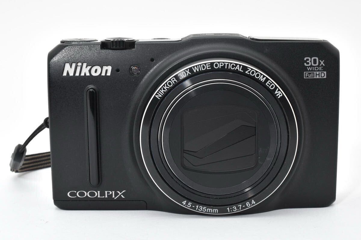 【極上品】Nikon ニコン COOLPIX S9700 ブラック コンパクトデジタルカメラ クールピクス #881
