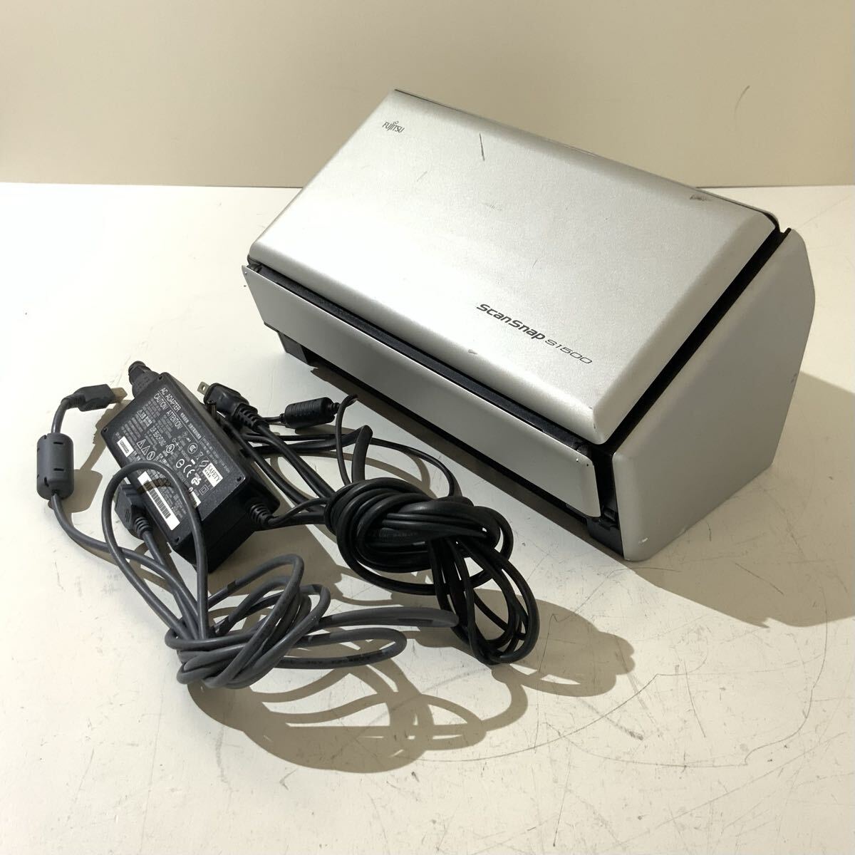 【動作未確認】FUJITSU 富士通 スキャナー ScanSnap S1500 シルバーxブラック系 ドキュメントスキャナー コンピュータ 周辺機器 中古品