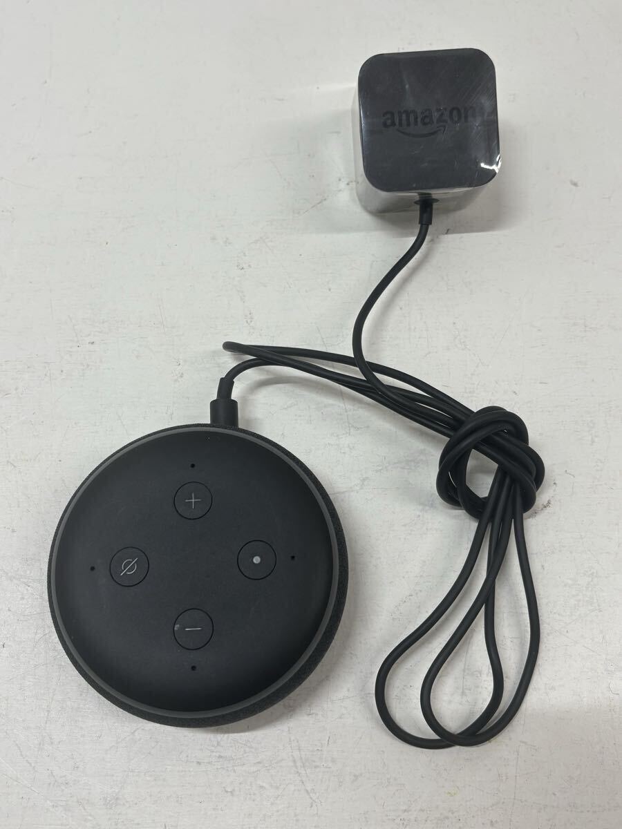 【動作品】Amazon アマゾン Echo Dot エコードット C78MP8 第3世代 スマートスピーカー チャコール ブラック系 黒 オーディオ機器 小型