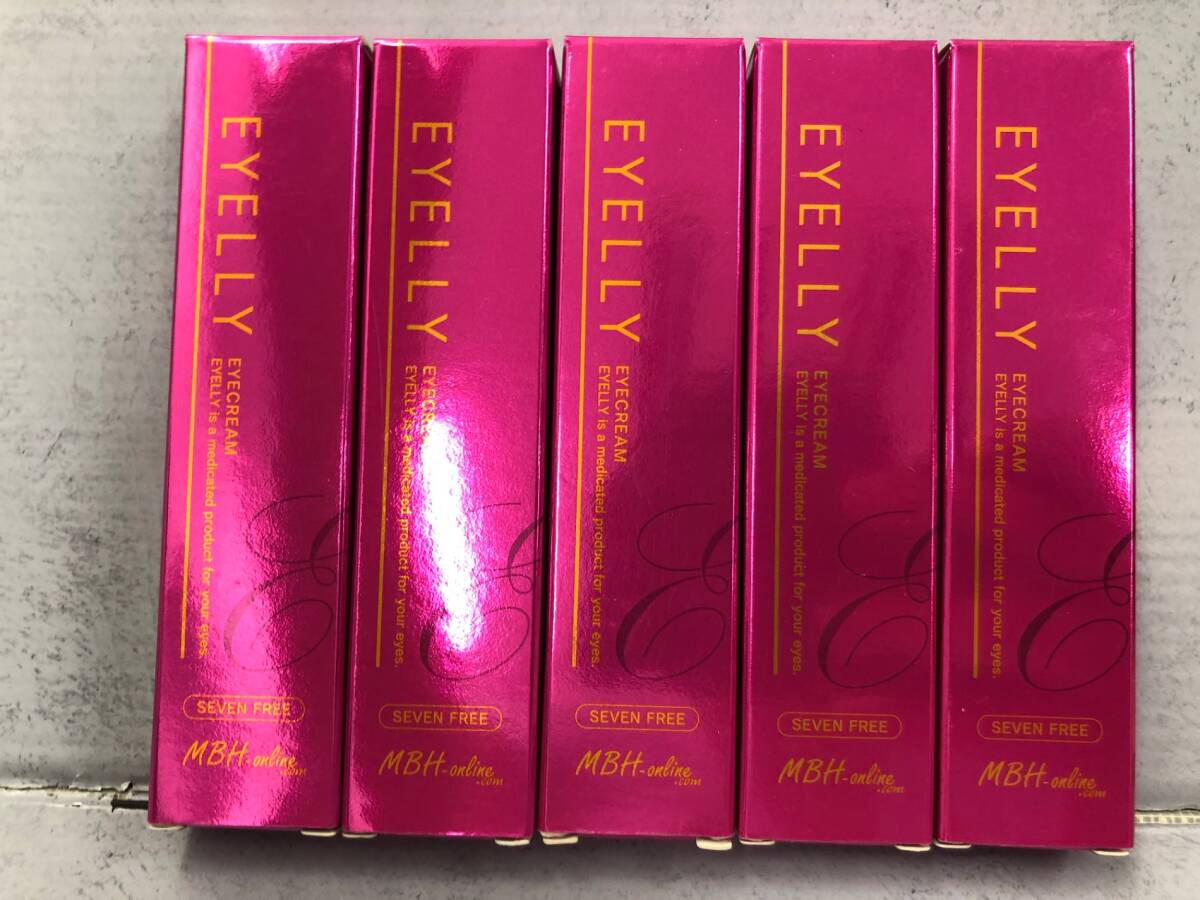 C704 K ★アイリー EYELLY 目元 口元のシミシワ たるみ くすみ 対策 アイクリーム 薬用目元美容液 15g　5本セット