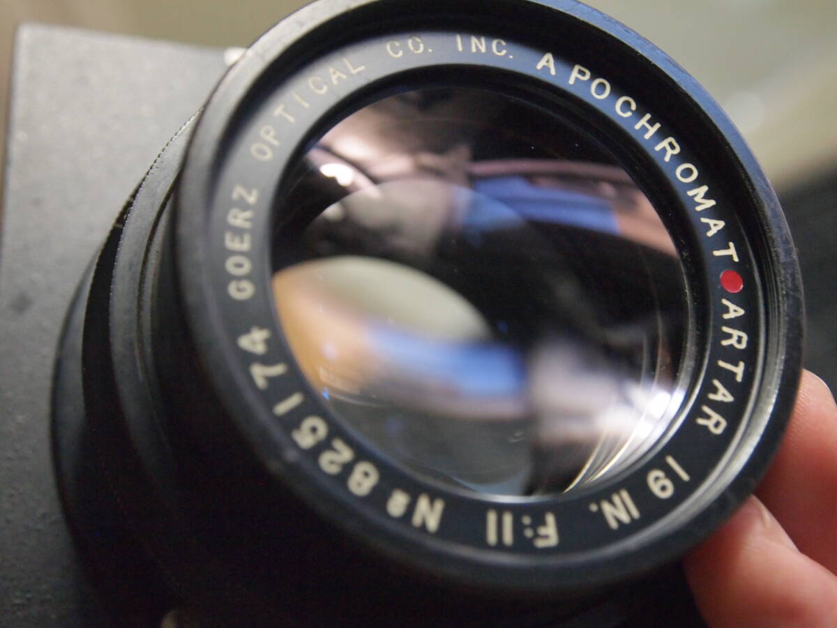 ゴルツ　レットドットアーター　GOERZ　APOCHROMAT・ARTAR　１９ＩＮ　Ｆ１１　前キャップ　リンホフボード付