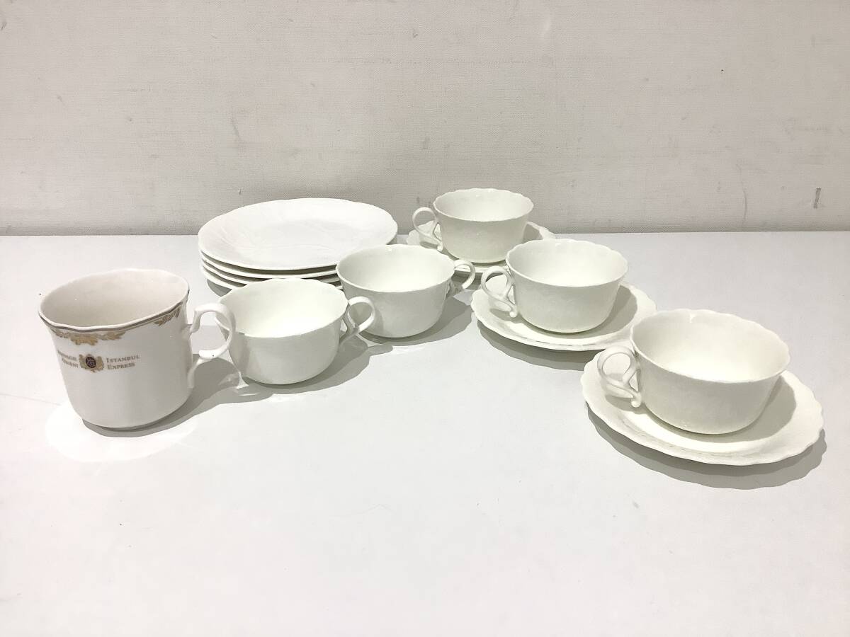 2604321 食器13点セット ＮＡＲＵＭＩ ナルミ カップ＆ソーサー (カップ5個/ソーサー3枚)/皿4枚/ＭＯＩＭＯＹＡＭＡ 桃山 カップ1ｌ個