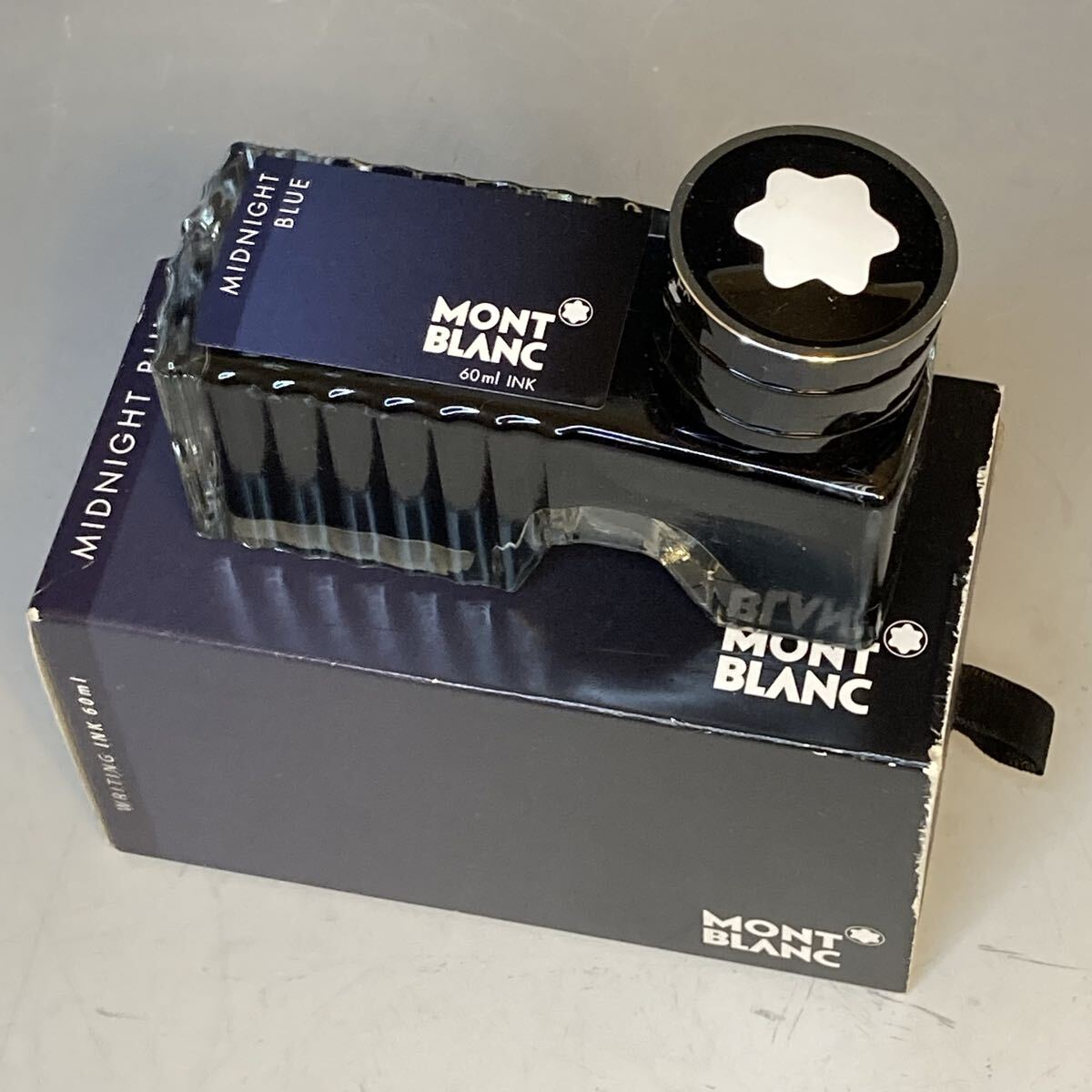 MONTBLANC モンブラン MIDNIGHT BLUE　万年筆インク（長期保管品 インクボトル ミッドナイトブルー 60ml）中古