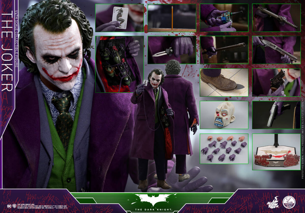 限定生産品　1/4 ★クオータースケール 『ダークナイト』 フィギュア　ジョーカー The Dark Knight - The Joker HOTTOYS　ホットトイズ