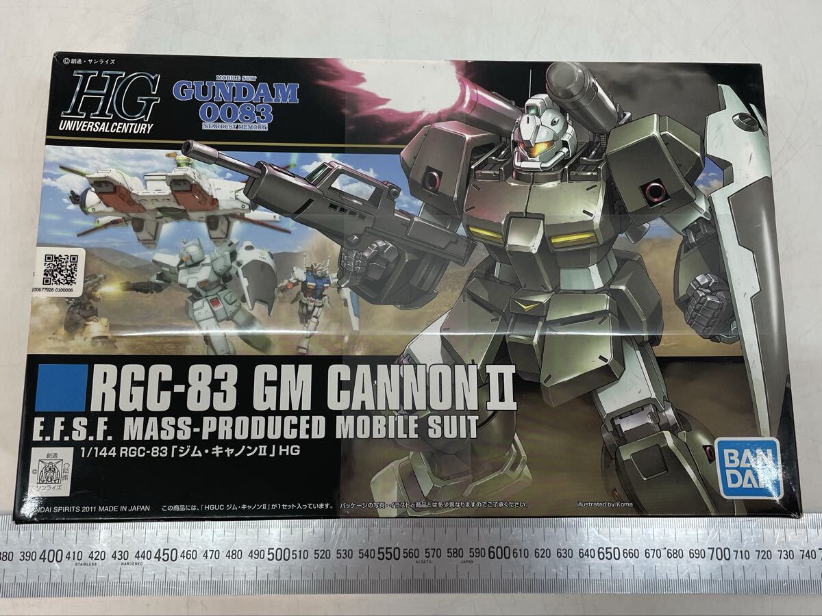 42E24【ジャンク 未検品】バンダイ HG 1/144 RGC-83 ジム・ キャノンII 機動戦士ガンダム0083 プラモデル ガンプラ