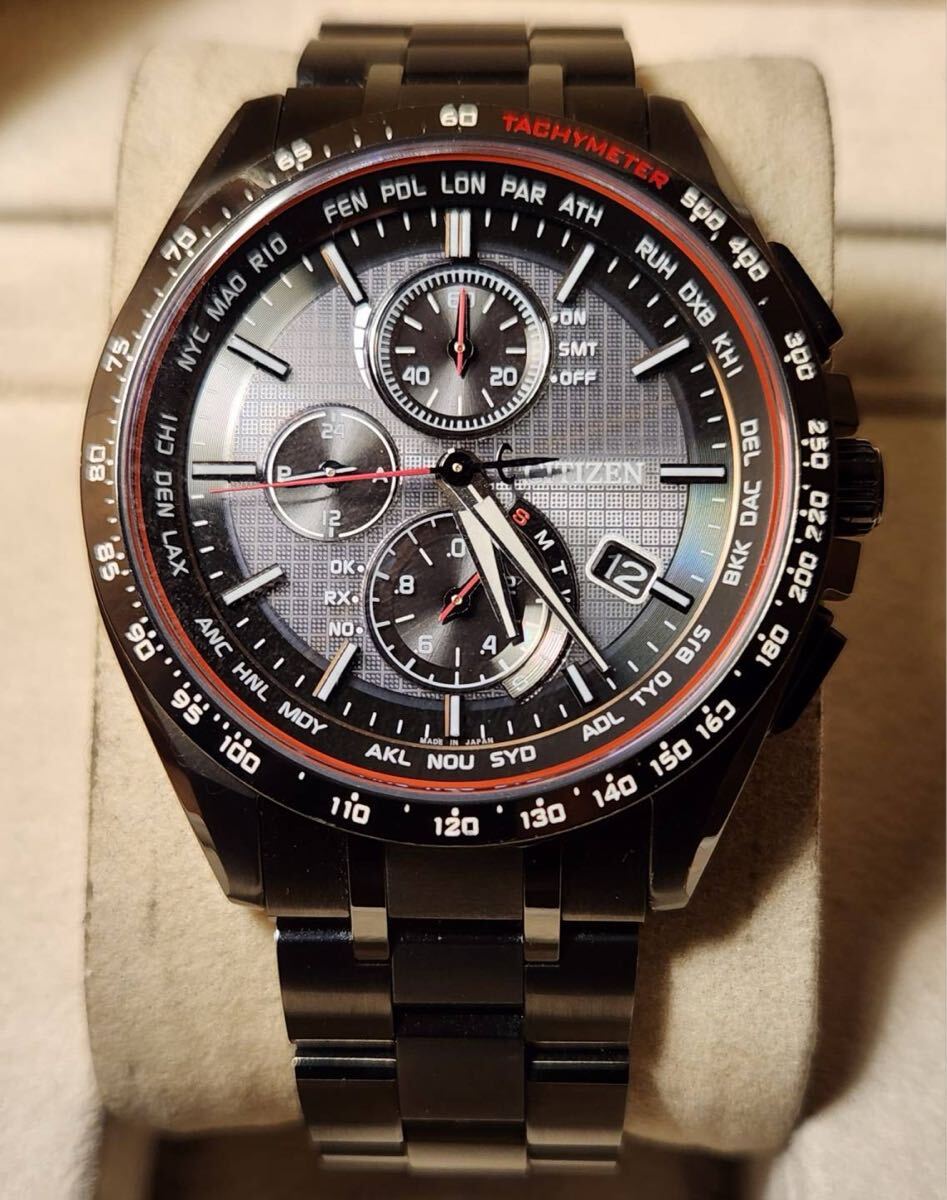 送料込み CITIZEN ATTESA ECO DRIVE チタン製 シチズン エコ・ドライブ ソーラー 腕時計 アテッサ the ザ AT8145-59E プロスペックス
