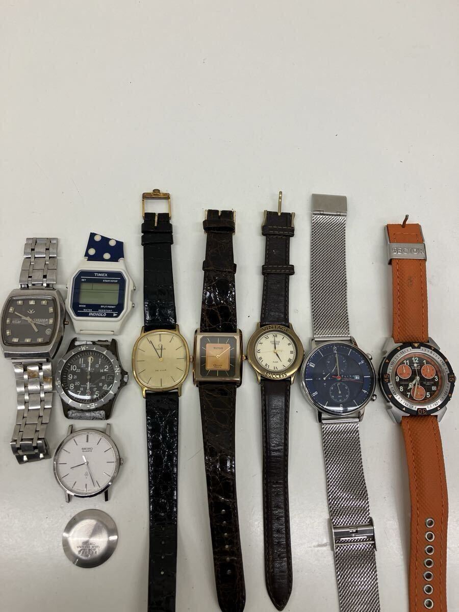 【AQ1681-i】 腕時計　時計　9点 まとめ SEIKO CITIZEN furbo SECTOR ALBA TIMEX WALTHAM OMEGA など　de ville dynax vintage success