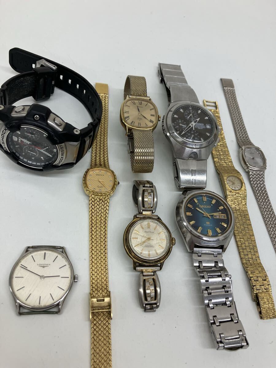【AU1683-i】 腕時計　時計　9点 まとめ　CASIO SEIKO orient bronica WALTHAM ELGIN wired など　G-SHOCK LONGINES excellent