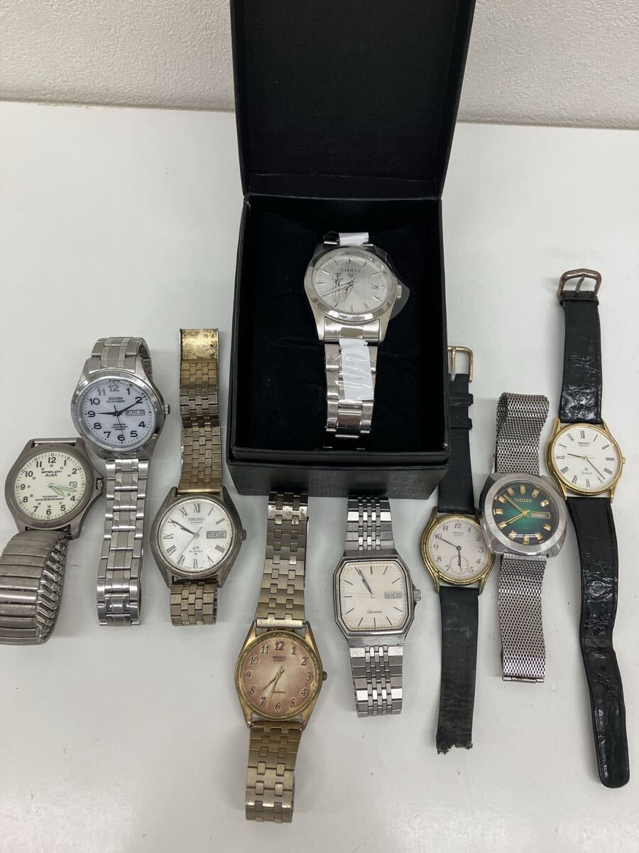 【AD1693-i】 腕時計　時計　9点 まとめ SEIKO CITIZEN ALBA RICOH など GIANTS ATRANTA dolce chronos LM EPSILON 88 2006