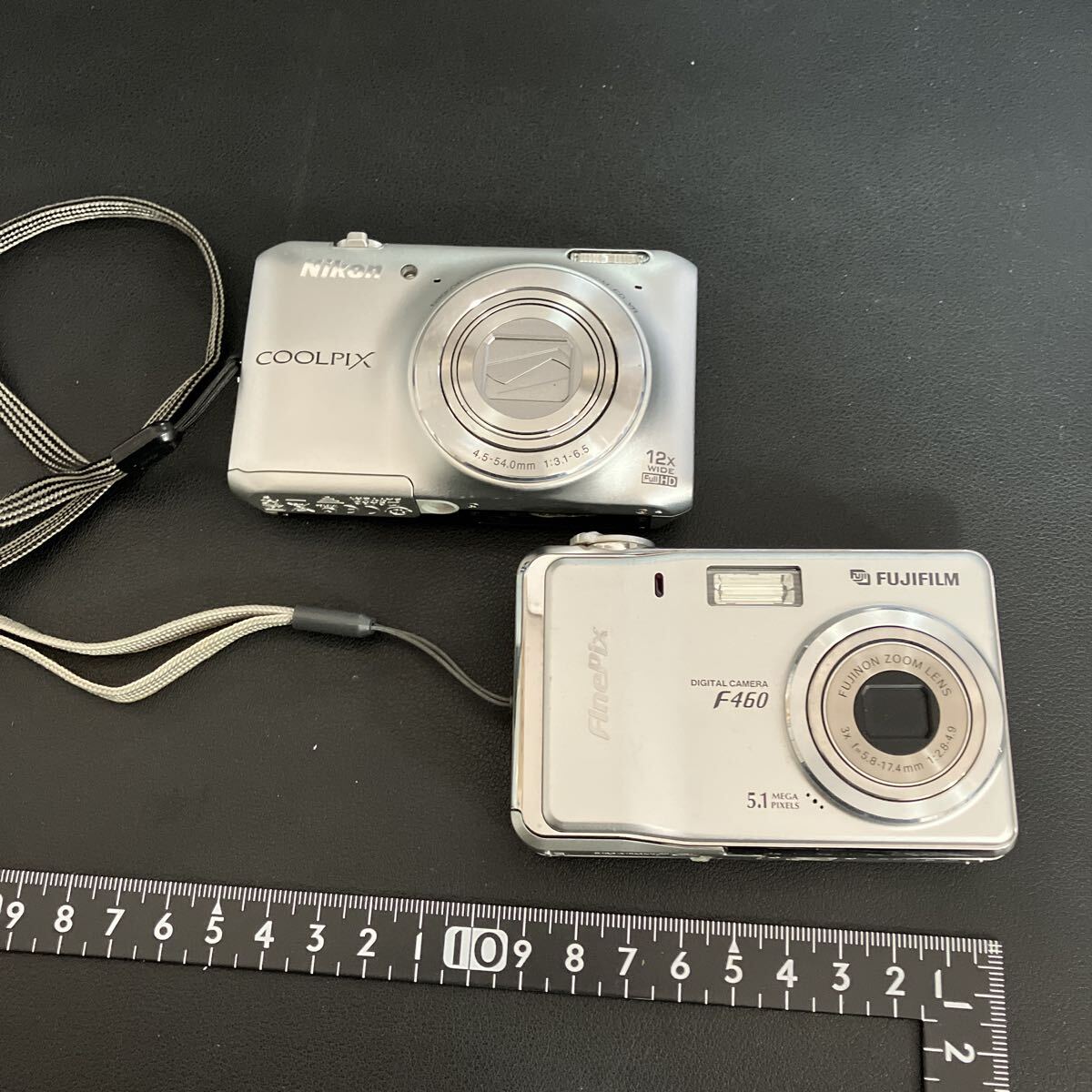 【動作未確認品】　Nikon COOLPIX S6400 FUJIFILM FinePix F460 2点まとめて　シルバーカラー　 デジタルカメラ　★2