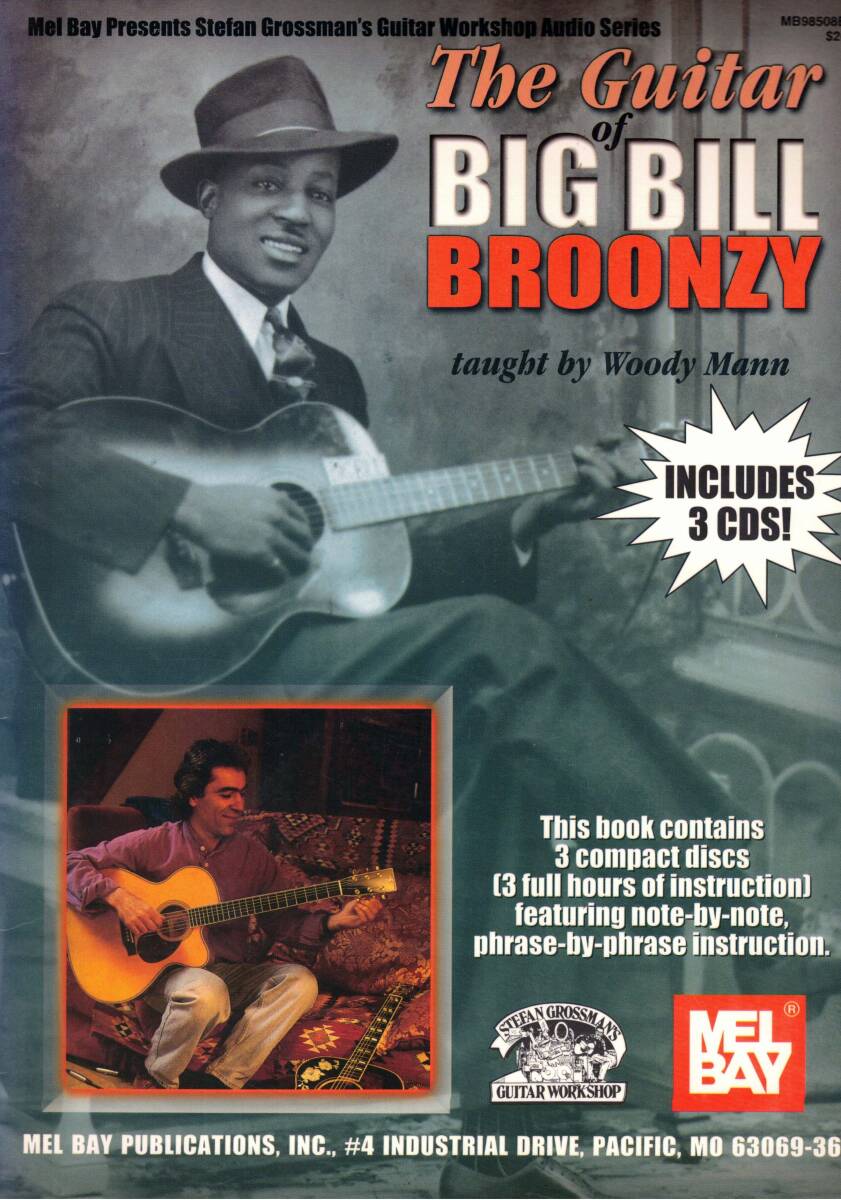 カントリーブルース洋書ギター譜　ビッグビルブルーンジー　CD付き　BIG BILL BROONZY 　クリックポスト可能
