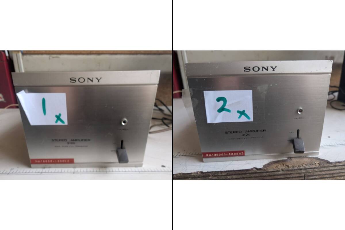 1★4/2★Ｓ::SONY TA-3120A パワーアンプ ソニー　2台　まとめて　ジャンク品