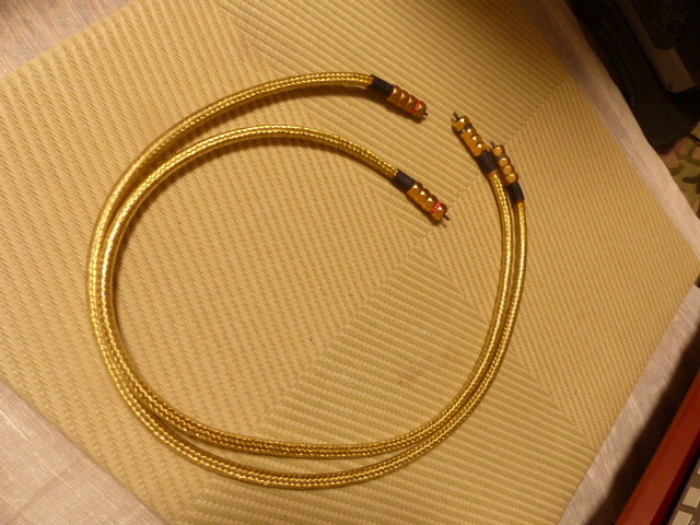 純銀 ケーブル WIREWORLD GOLD RCAケーブル 1mペア