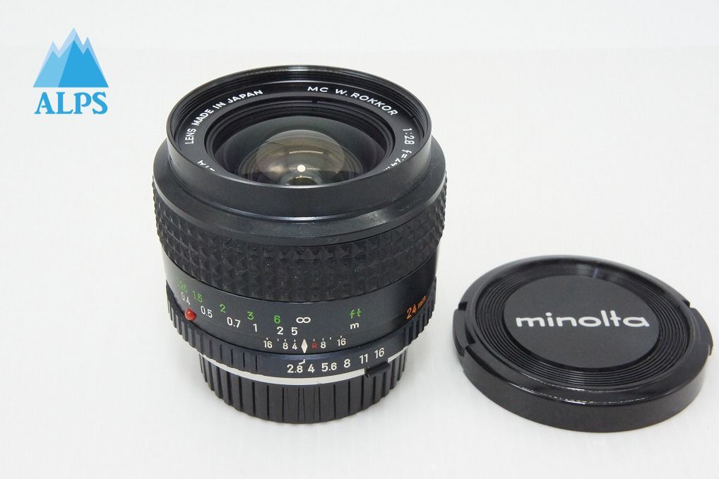 良品 MINOLTA ミノルタ MC W.ROKKOR 24mm F2.8 SR/MDマウント 単焦点レンズ 260320b【アルプスカメラ】
