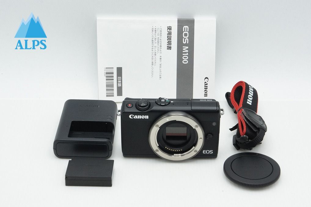 美品 Canon キヤノン EOS M100 ボディ ミラーレス一眼カメラ ブラック 260320ap【アルプスカメラ】