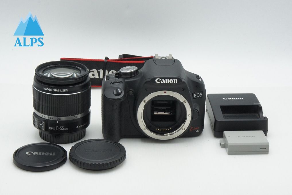 良品 Canon キヤノン EOS Kiss X3 レンズキット (EF-S 18-55mm F3.5-5.6 IS) デジタル一眼レフカメラ 260319bc【アルプスカメラ】