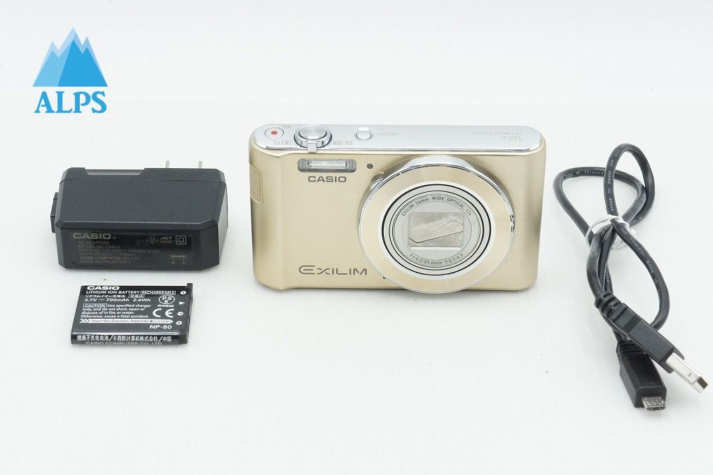 良品 CASIO カシオ EXILIM EX-ZS190 コンパクトデジタルカメラ ゴールド 260320s【アルプスカメラ】
