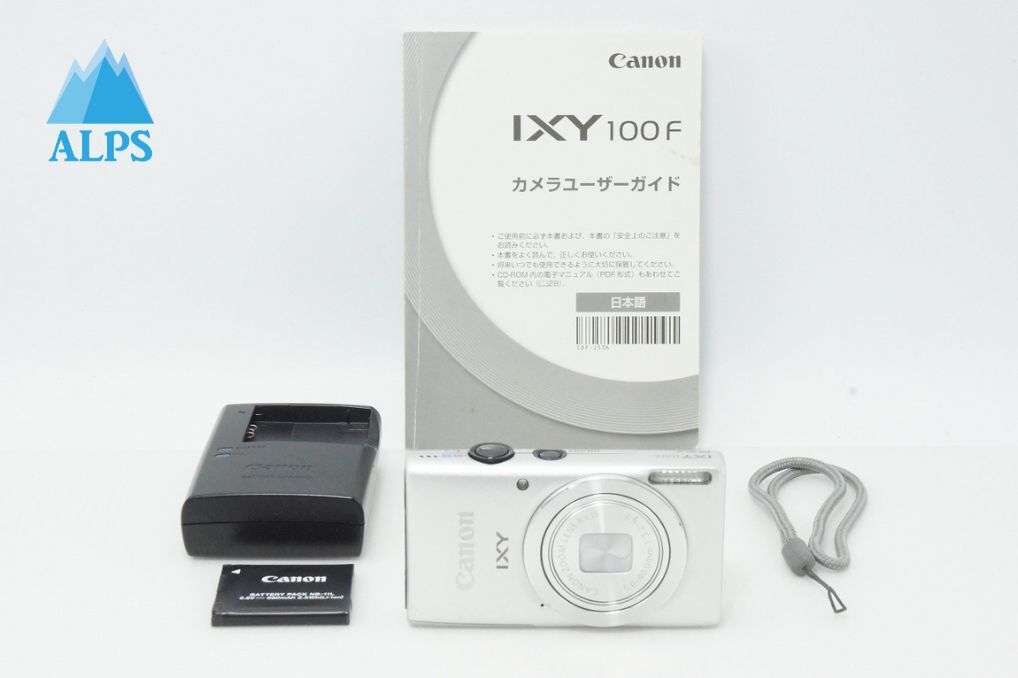 美品 Canon キヤノン IXY 100F コンパクトデジタルカメラ シルバー 260327s【アルプスカメラ】