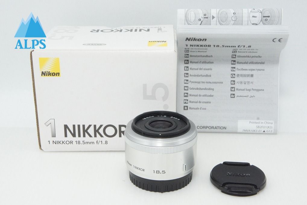 Nikon ニコン 1 NIKKOR 18.5mm F1.8 単焦点レンズ シルバー 元箱付 260403ah【アルプスカメラ】
