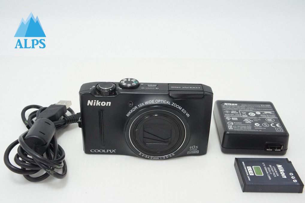 訳あり品 Nikon ニコン COOLPIX S8100 コンパクトデジタルカメラ ノーブルブラック 260403b【アルプスカメラ】