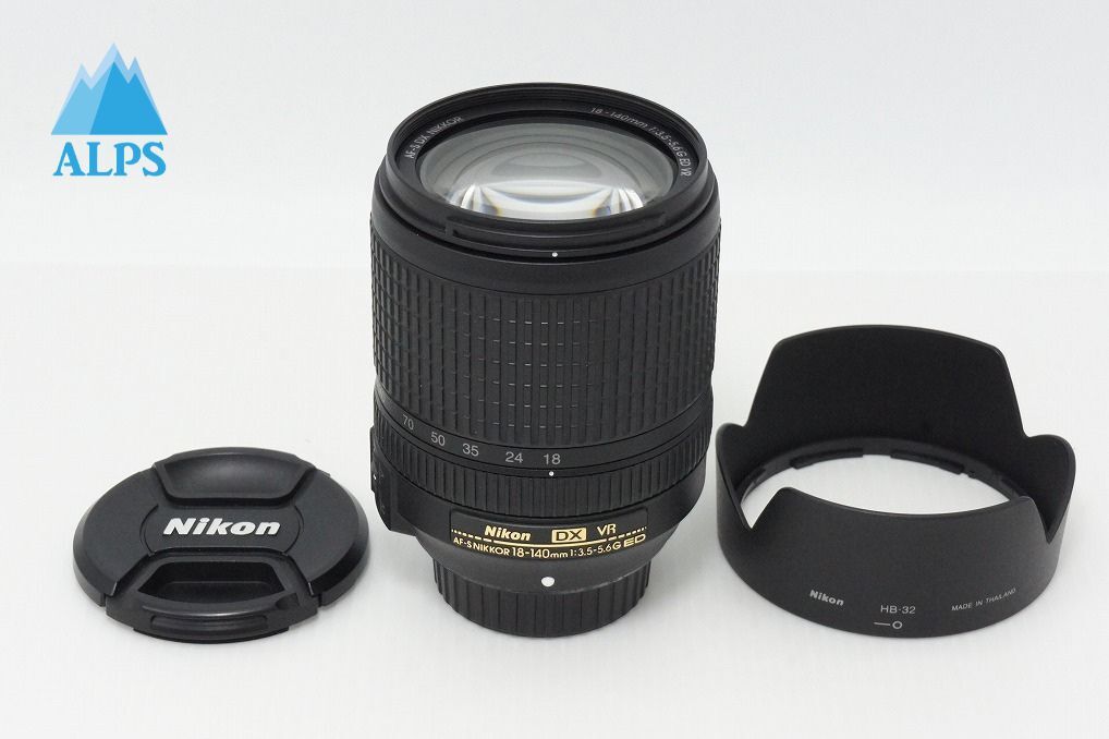 美品 Nikon ニコン AF-S DX NIKKOR 18-140mm F3.5-5.6G ED VR APS-C ズームレンズ フード付 260403ae【アルプスカメラ】