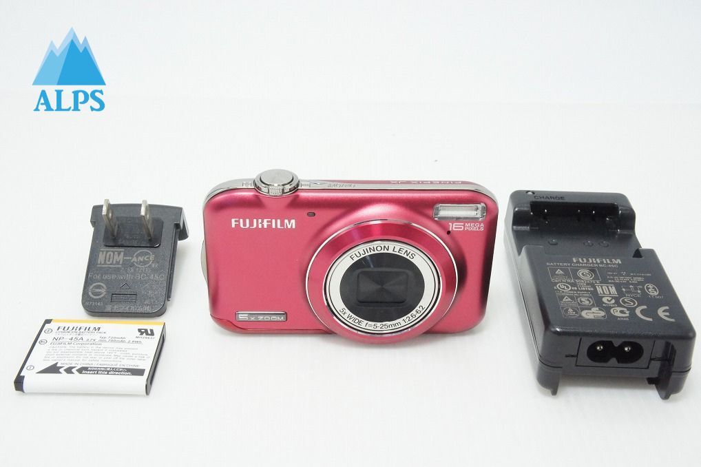 良品 FUJIFILM フジフィルム FinePix JX400 コンパクトデジタルカメラ レッド 260401j【アルプスカメラ】