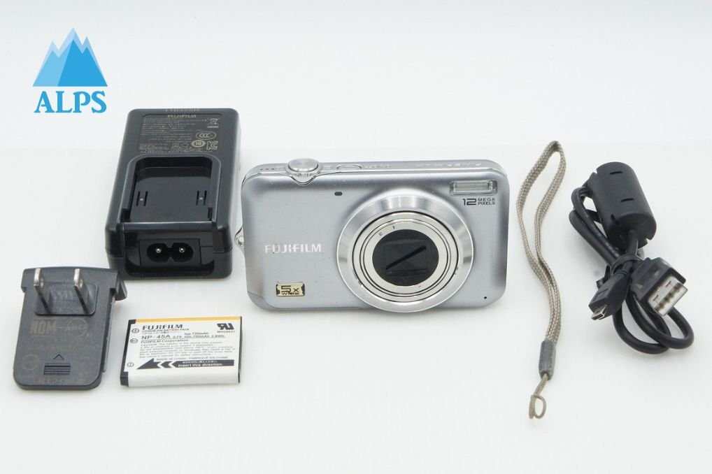 訳あり品 FUJIFILM フジフィルム FinePix JX200 コンパクトデジタルカメラ シルバー 260311m【アルプスカメラ】