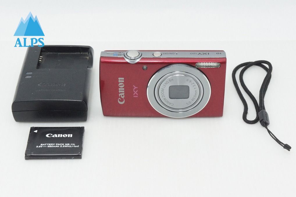 良品 Canon キヤノン IXY 120 コンパクトデジタルカメラ レッド 260408a【アルプスカメラ】