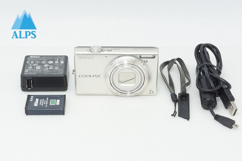 美品 Nikon ニコン COOLPIX S6100 コンパクトデジタルカメラ シャンパンシルバー 260408f【アルプスカメラ】