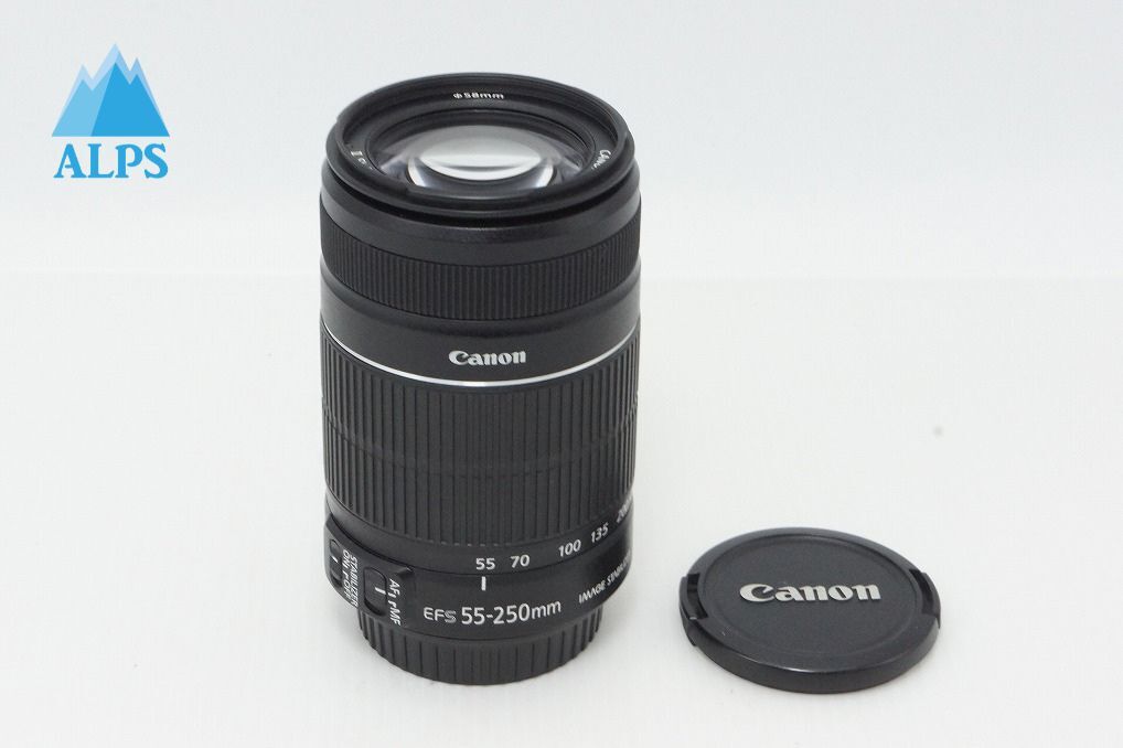 良品 Canon キヤノン EF-S 55-250mm F4-5.6 IS II APS-C ズームレンズ 260414q【アルプスカメラ】