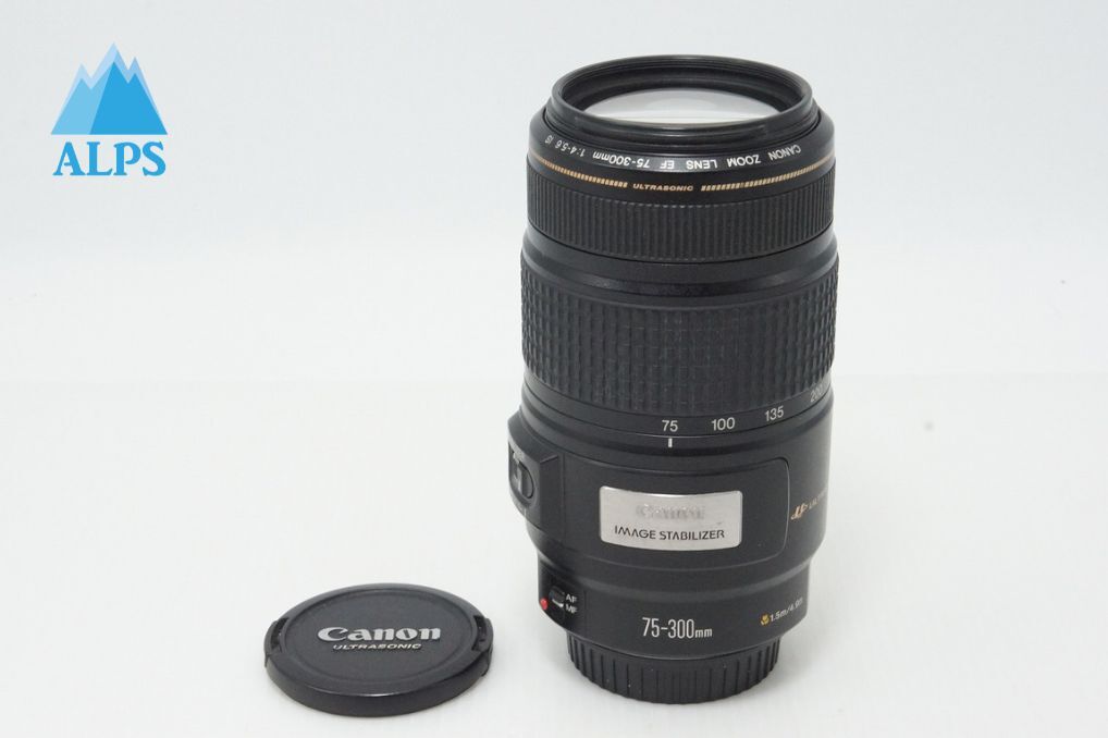 良品 Canon キヤノン EF 75-300mm F4-5.6 IS USM フルサイズ ズームレンズ 260413x【アルプスカメラ】
