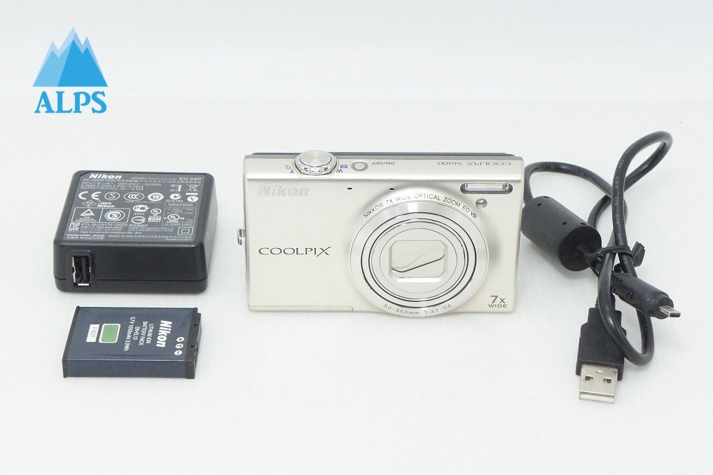 Nikon ニコン COOLPIX S6100 コンパクトデジタルカメラ シャンパンシルバー 260409ad【アルプスカメラ】