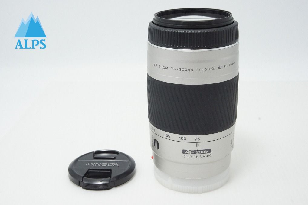 MINOLTA ミノルタ AF ZOOM 75-300mm F4.5-5.6 D SONY ソニー αマウント ズームレンズ シルバー 260415g【アルプスカメラ】
